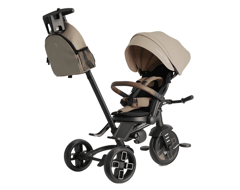 תלת אופן מתקפל מסתובב Comfo Max קפה