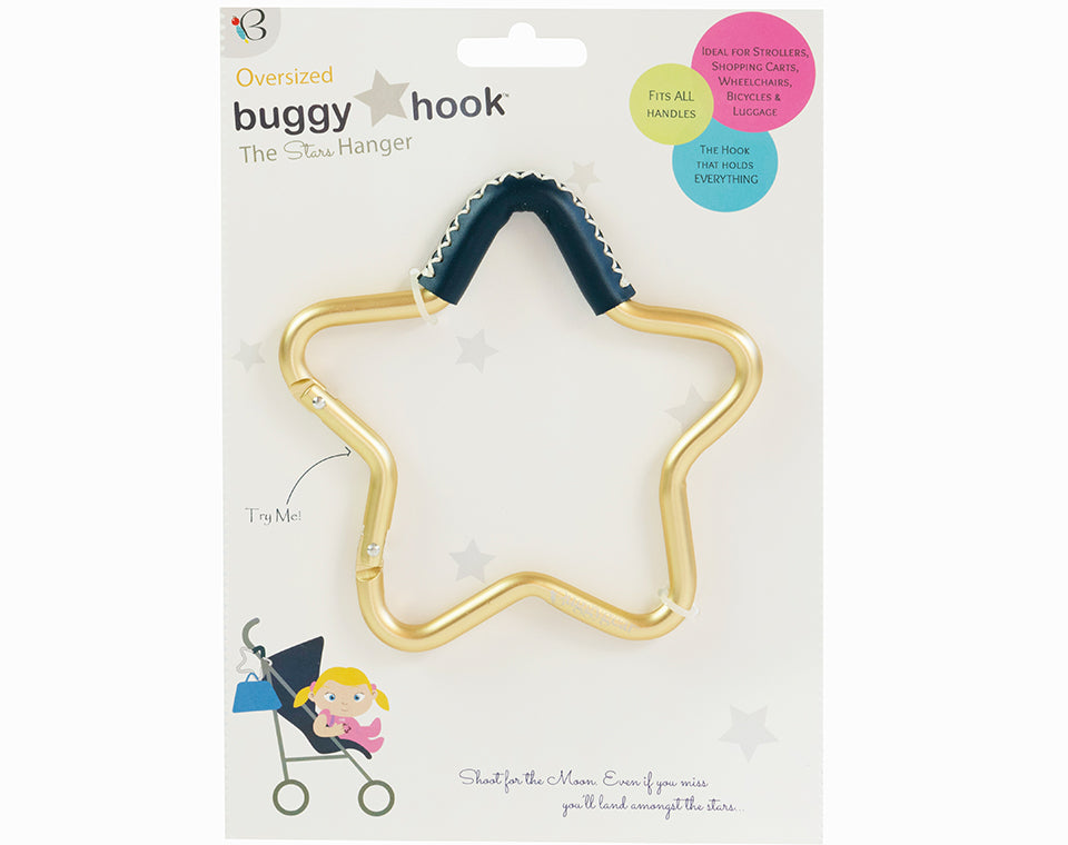 וו תלייה כוכב זהב/נייבי