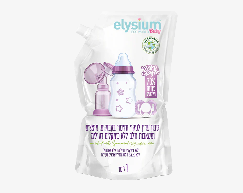 שקית מילוי סבון לניקוי בקבוקים 1 ליטר
