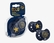 זוג מוצצי סיליקון מהדורת אבק כוכבים כחול לאבי Lovi