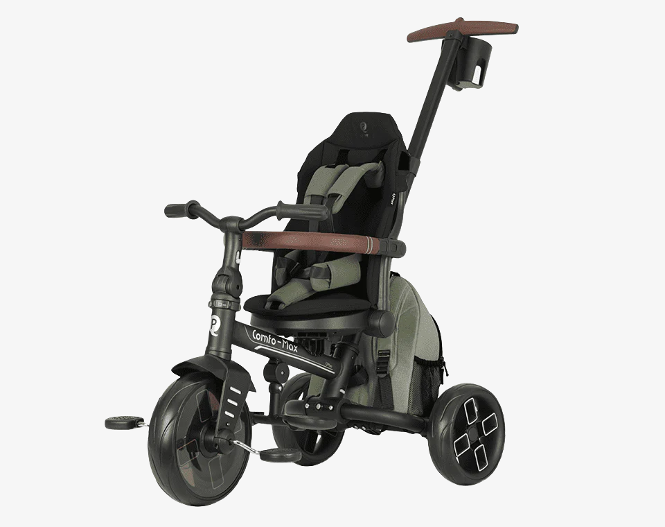 תלת אופן מתקפל מסתובב Comfo Max ירוק ללא גגון