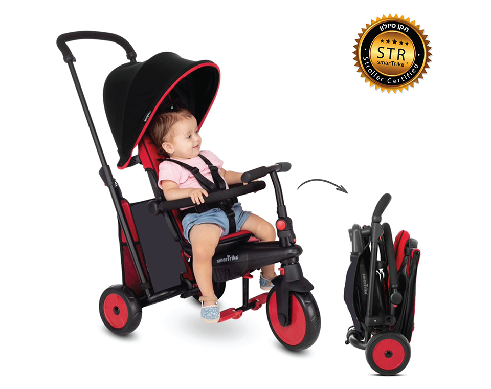 תלת אופן מתקפל STR 3 אדום