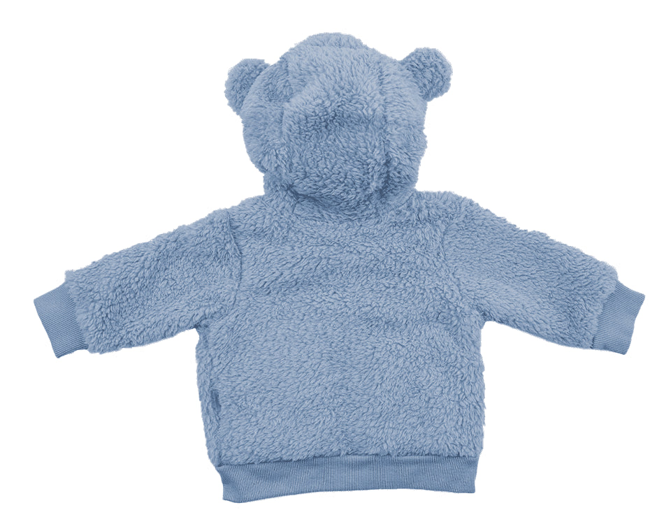 ג'קט חורף עם כובע כחול