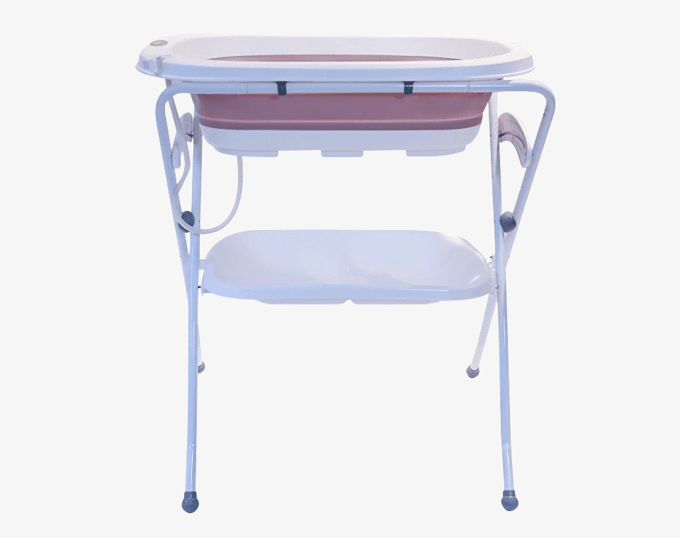 אמבטיה לתינוק ורוד + מעמד