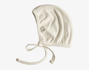 כובע ריב לתינוק עם קשירה Ivory