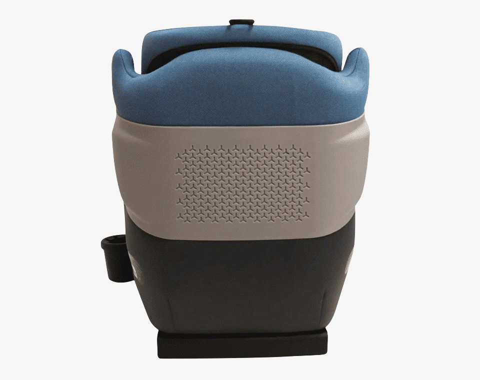 בוסטר גב + הגנות צד + מתקן לכוס R129 I-size - אפור תכלת