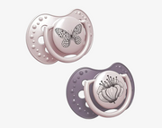 זוג מוצצי סיליקון מהדורת בוטניקה ורוד לאבי Lovi