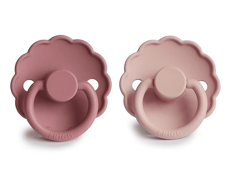 זוג מוצצים- DAISY- Blush/ Cedar Size 1