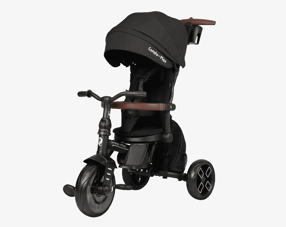 תלת אופן מתקפל מסתובב Comfo Max שחור
