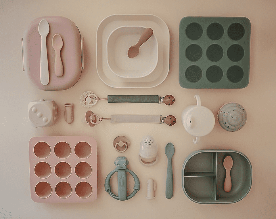 תבנית הקפאת מזון סיליקון Cambridge Blue