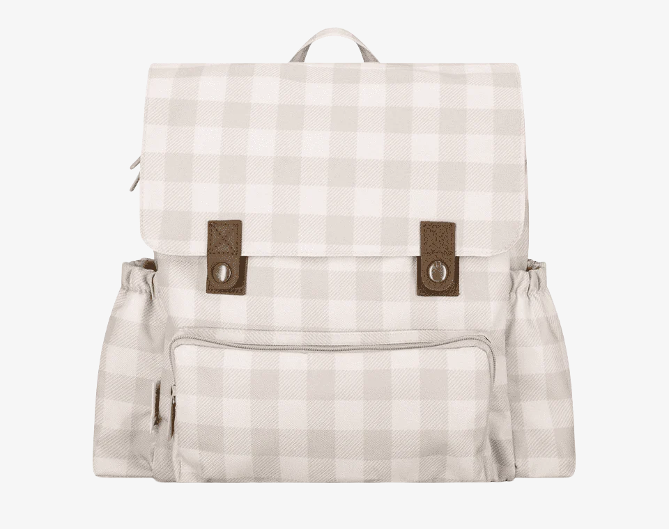 תיק גן רטרו שמנת מודפס OS