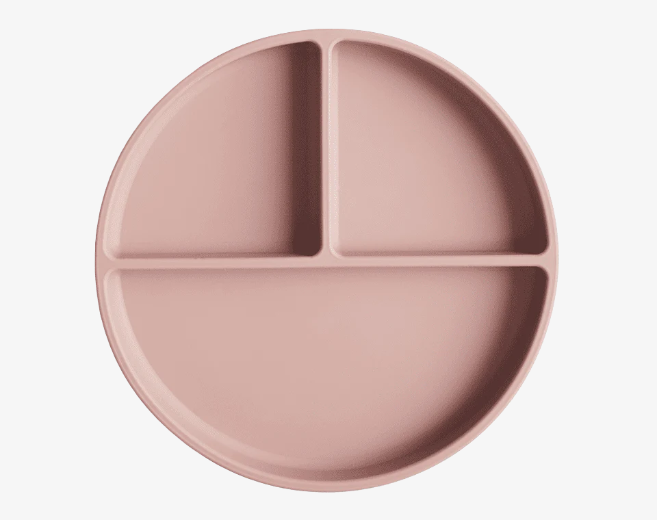 צלחת סיליקון מחולקת Blush