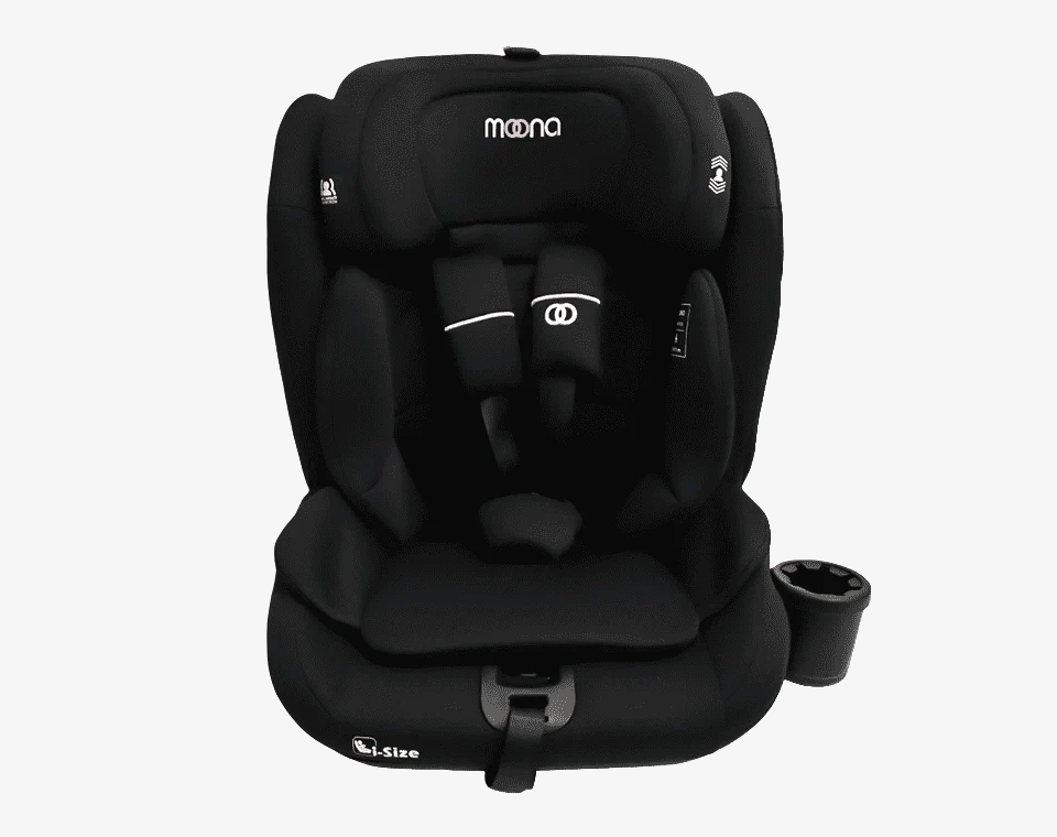 בוסטר גב רצועות כולל הגנות צד ומתקן לכוס I-size