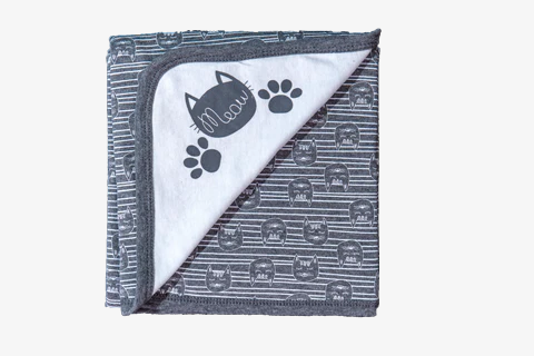 שמיכת אינטרלוק 2 שכבות הדפס חתולים