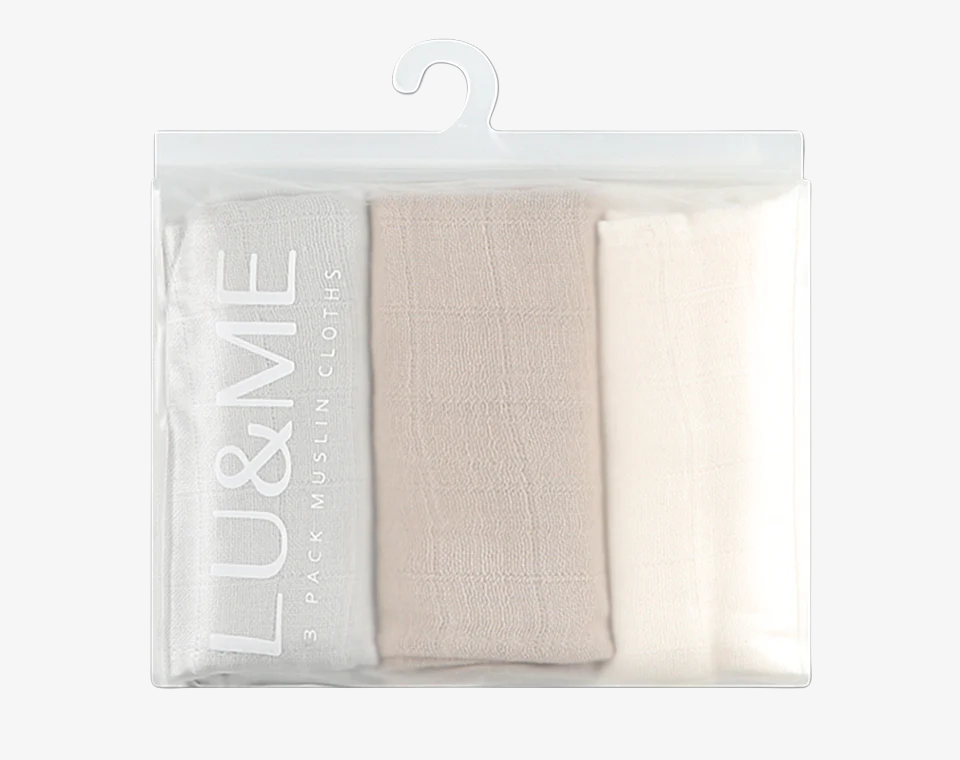 שלישיית חיתולי טטרה תכלת LU&ME