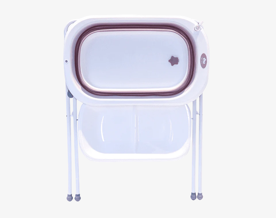 אמבטיה לתינוק ורוד + מעמד