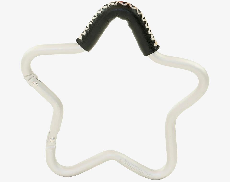 וו תלייה כוכב כסף/שחור