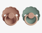 זוג מוצצים DAISY- Rose Gold/ Wilow (size 2)