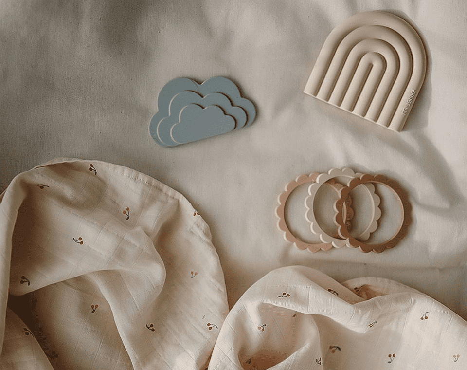שלישיית צמידי פרח נשכנים Blush/Rose/Shifting Sand