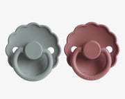 זוג מוצצים DAISY- French Gray/ Woodchuck