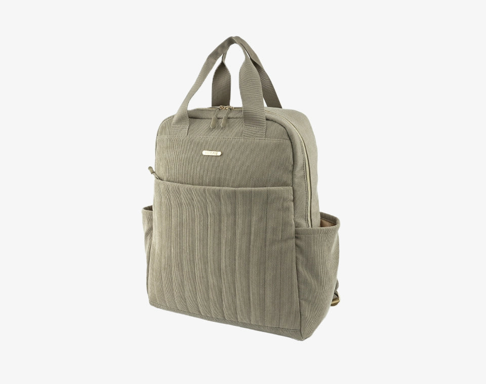 תיק החתלה מילה בז׳ כהה קורדרוי