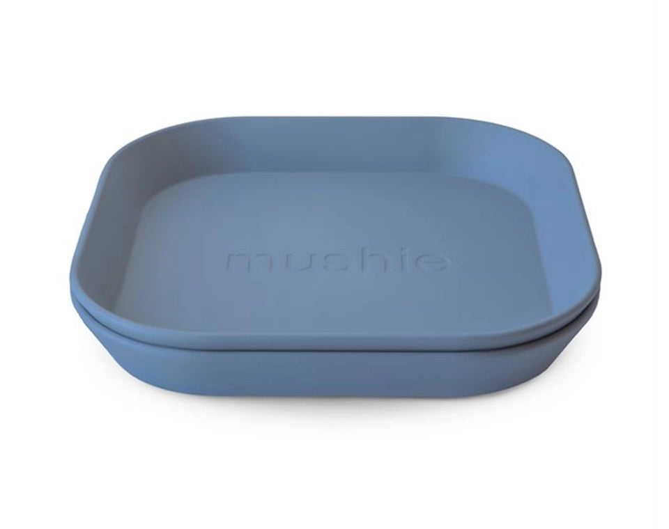 זוג צלחות מרובעות Twilight blue