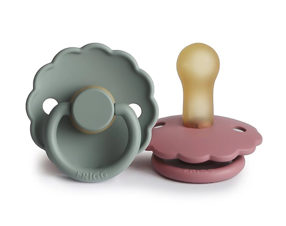 זוג מוצצי גומי DAISY- מידה 2 (6-18)