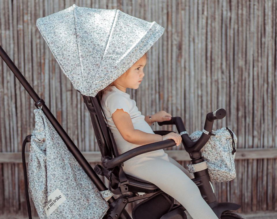 תלת אופן מתקפל 6 ב-1 פרחוני מודפס MINENE X QPLAY 2024