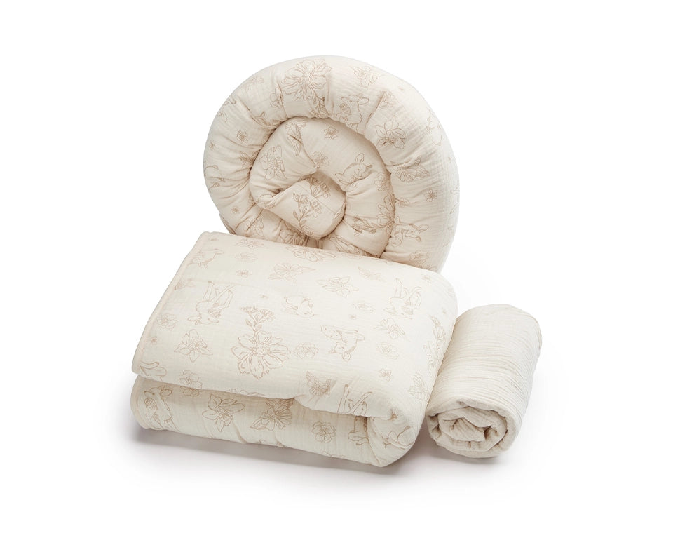 סט מצעים לעריסה איילה