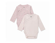 זוג בגדי גוף- ורוד מודפס