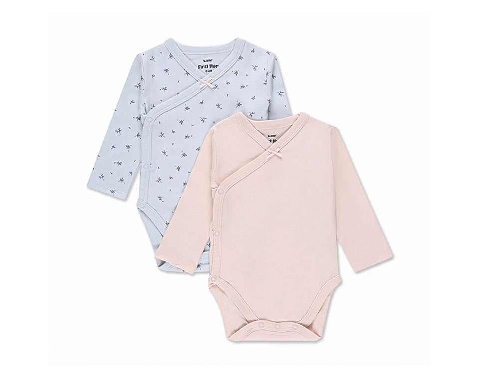 זוג בגדי גוף- תכלת מודפס