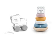 סט משיכה ומגדל טבעות- טדי בר