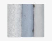 שלישיית חיתולי טריקו- כחול גדרות