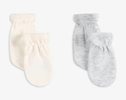 מארז 2 זוגות כפפות- מלאנז׳/ שמנת