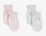 מארז 2 זוגות כפפות- מלאנז׳/ ורוד