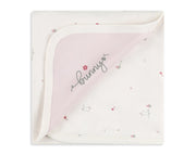 שמיכת אינטרלוק 2 שכבות- ארנבון ורוד