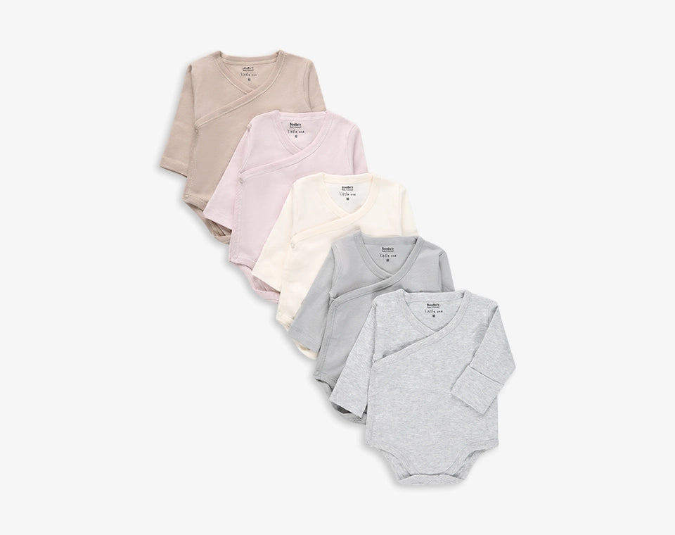 מארז 5 בגדי גוף צבעוני- ורוד