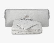 סט מצעים למיטת תינוק- מלאנז׳ שבלול