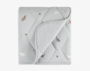 שמיכת קווילט- ירוק דינו