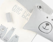 סט מצעים למיטת מעבר ירוק Cute Bears