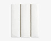 שלישיית חיתולי טטרה לבנים