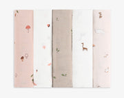 חמישיית חיתולי טטרה מודפסים- בנות