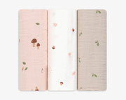 שלישיית חיתולי טטרה מודפסים- בנות