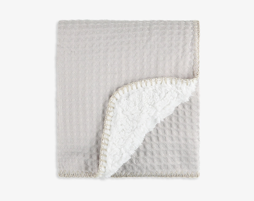 שמיכת חורף דו צדדית פיקה- אבן