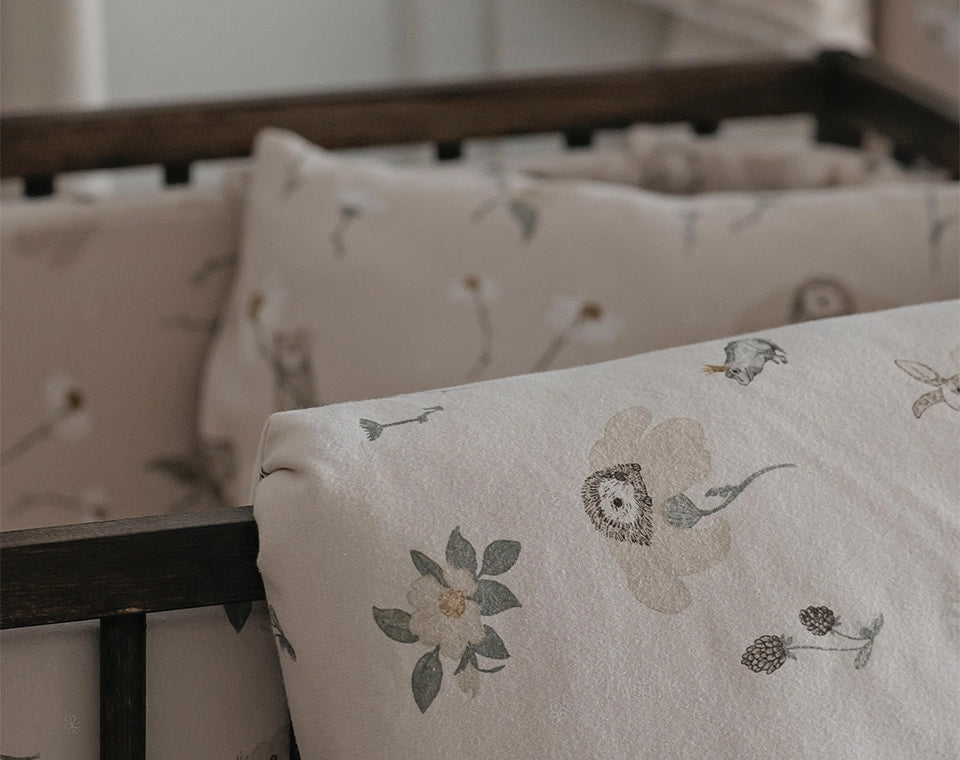 סט מצעים למיטת תינוק- גינת בר