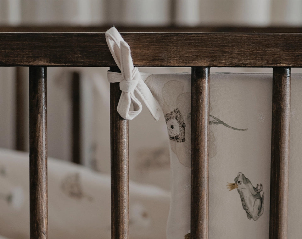 סט מצעים למיטת תינוק- גינת בר