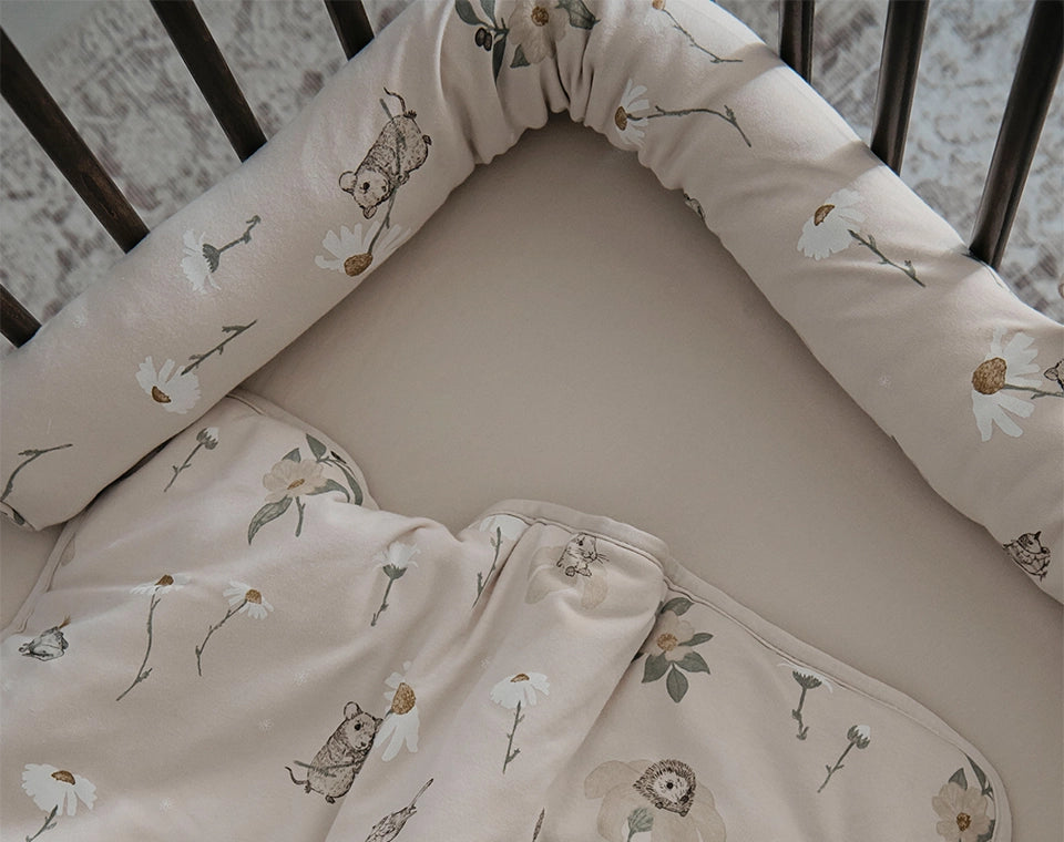 סט מצעים לעריסה- גינת בר