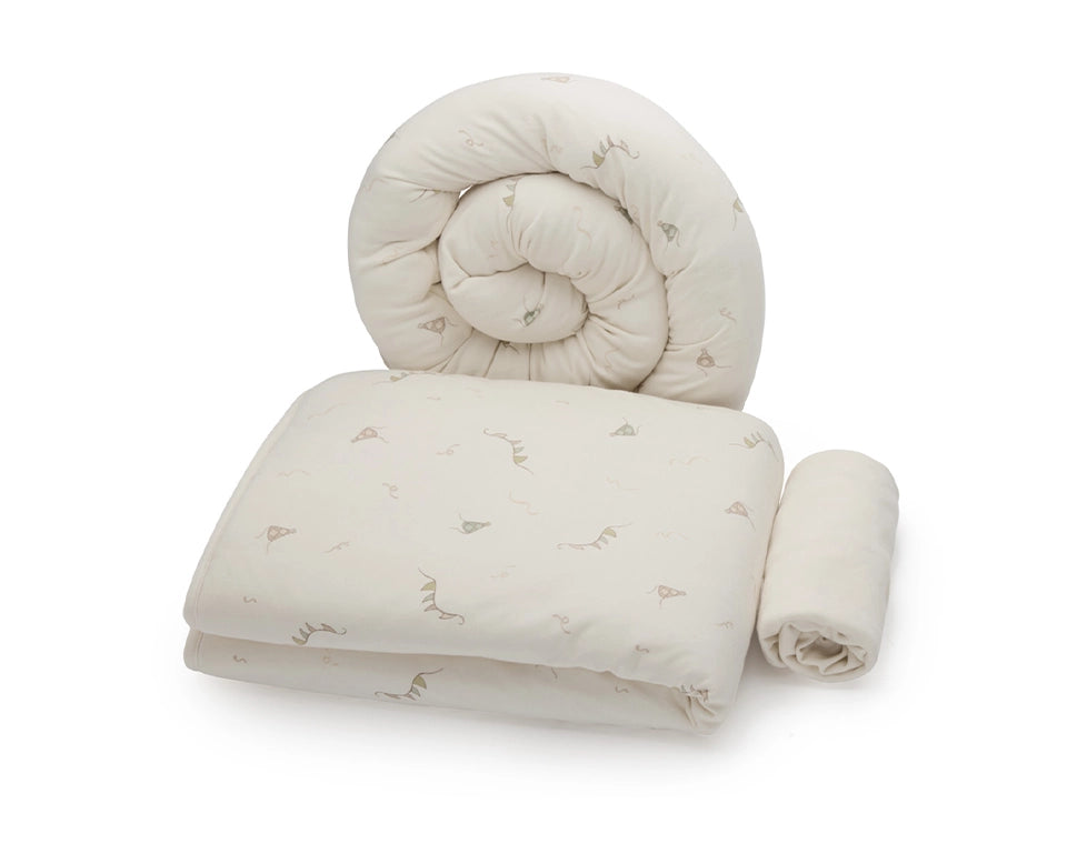 סט מצעים לעריסה- האפי אוור