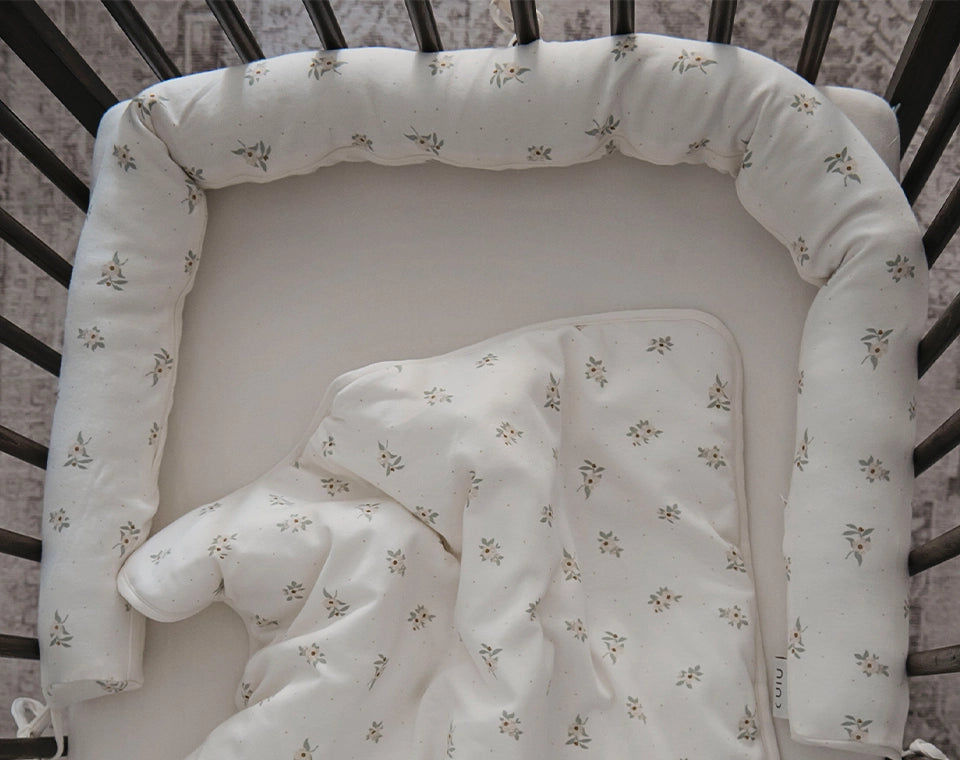 סט מצעים לעריסה- פריחת הכלנית