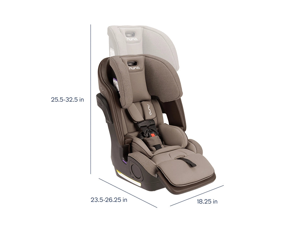 כיסא בטיחות עם בסיס Lumn בז׳ כהה/ Cedar